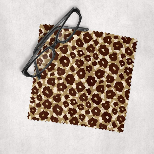 Cheetah Print - Microfiber Lens Cleaning Cloth For Eyeglasses, Cameras, Smartphones & All Screens