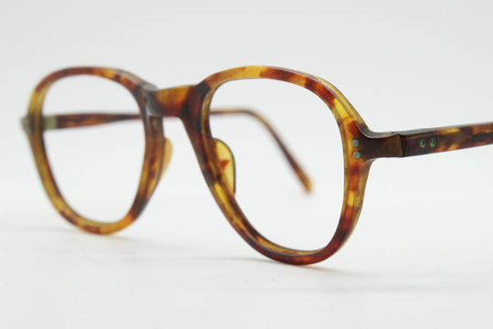 Vintage 30S Slim Round Acetate Glasses. Hand Made Crown Panto Tortoise Optical Frames. Prescription Eyeglasses. 40S Rx Spectacles