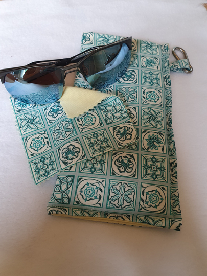 V&a Fabric Snap Close Glasses Case/ Summer Gift Sunglass Case/Summer Holiday Accessories/ Spectacle Case/Gift For Her/ Fashion Statement