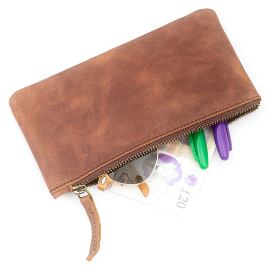 Handmade Genuine Leather Sunglassses/Accessories Phone Case 20 X 10 cm