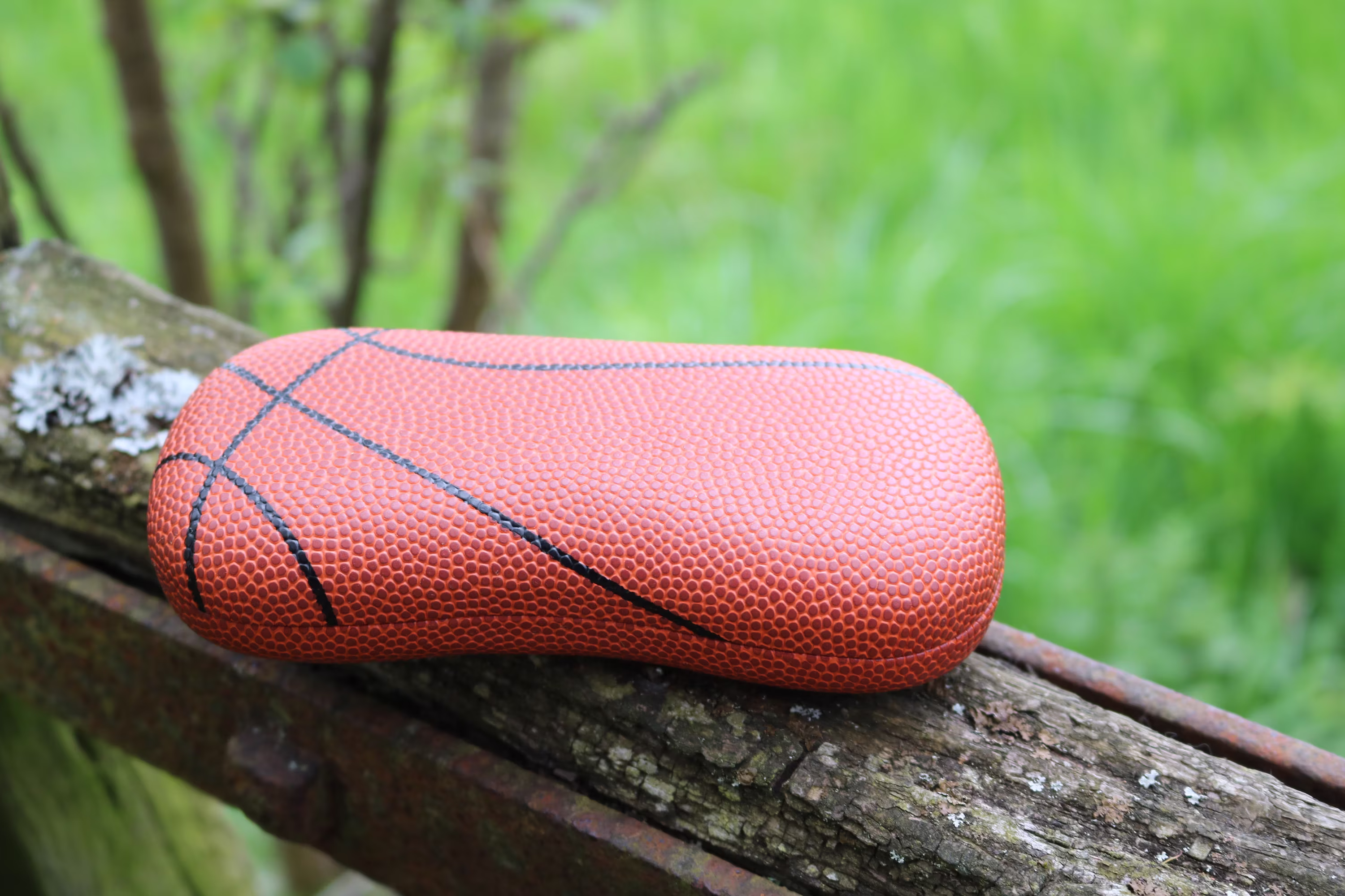 Basketball Glasses Case, Made From Real Material - The Perfect Christmas Gift For Sports Fans & Fans