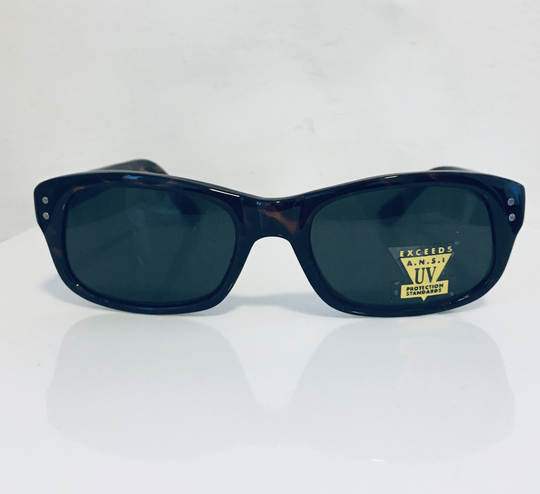 Vintage Brown Wayfarer Sunglasses, Slim 90S Square Mens Womans Preppy Sunglasses