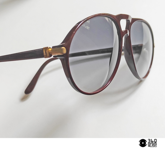 Vintage Red Amaranth Sunglasses "Yves Saint Laurent", Model "Victor Hugo 8931-O