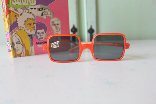 1970S Twiggy Mod Orange Sunglasses Rare. Twiggy. Womens Eyewear. Big Lens. Funky. Woodstock. Hippie. Deadstock Sunglasses. Mod