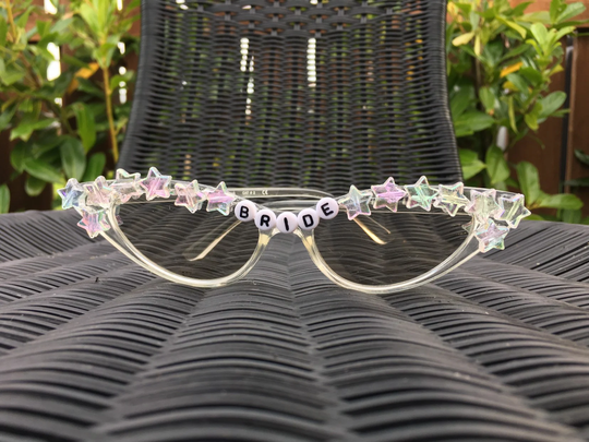 Clear Frame Star Bride Sunglasses