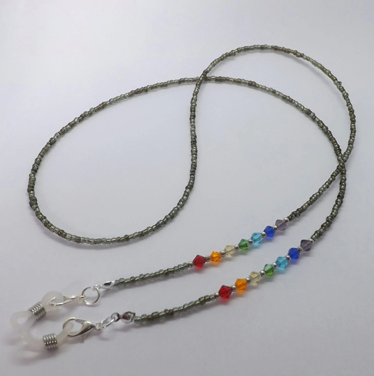 Rainbow Crystals Glasses Chain Eyeglasses Sunglasses Gift For Her