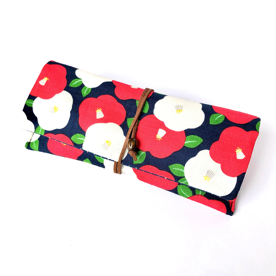 Soft Glasses Case in Japanese Flower Pattern