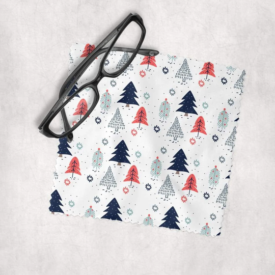 Christmas Trees #1 - Microfiber Lens Cleaning Cloth For Eyeglasses, Cameras, Smartphones & All Screens