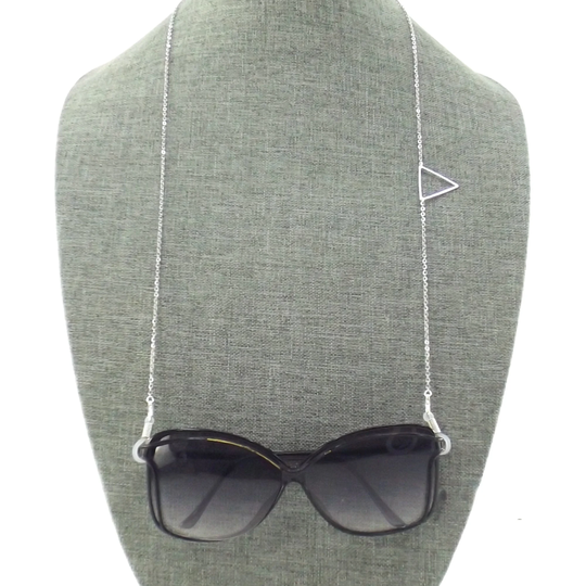Silver Eyeglasses Chain | Glasses Gold Face Mask Necklace For Triangle