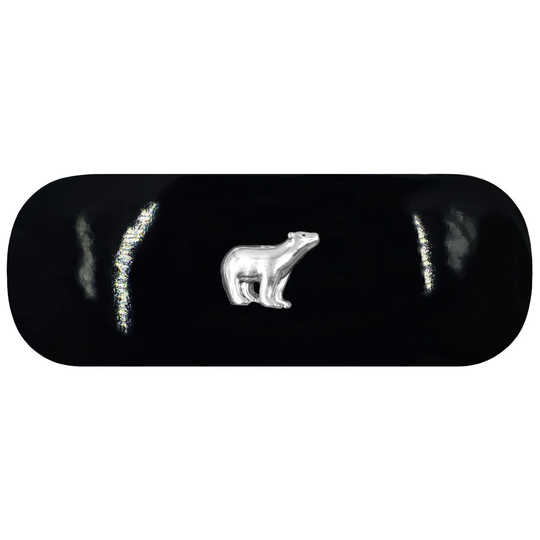 Polar Bear Hard Glasses Case. Silver Spectacle Arctic Animal Lover Reading Eyeglasses Endangered Species Sunglasses