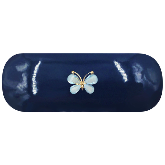 Blue Butterfly Hard Glasses Case. Conservation Spectacle Insect Reading Eyeglasses Animal Sunglasses Angel Birthday Gift