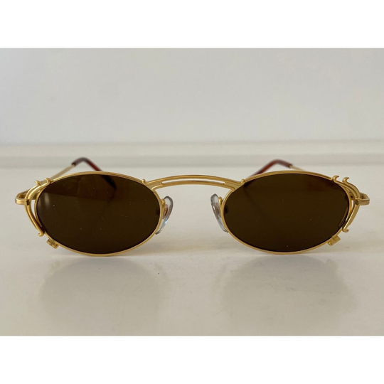 Oval Side Deco Rare Vintage Sunglasses