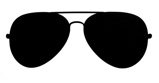 Aviator Sunglasses Vinyl Decal Sticker For Car, Truck, Window, Laptop, Etc