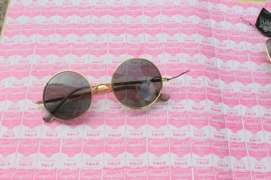 Vintage Foster Grant Round Sunglasses....dapper. Hipster. Atomic. Retro. Clubmaster. Party. Funky. Groovy. Costume. Unisex. Pilot. Oversized