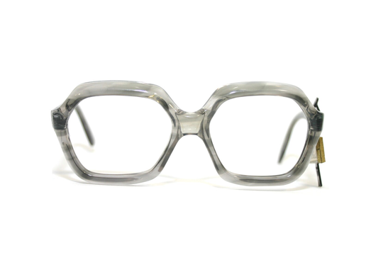 Lizon France Eyeglasses Vintage Thick Eye Glasses 1970's 70's New Old Stock Nos Free Shipping Medium Small 48-16-130 Tortoise Horn Women