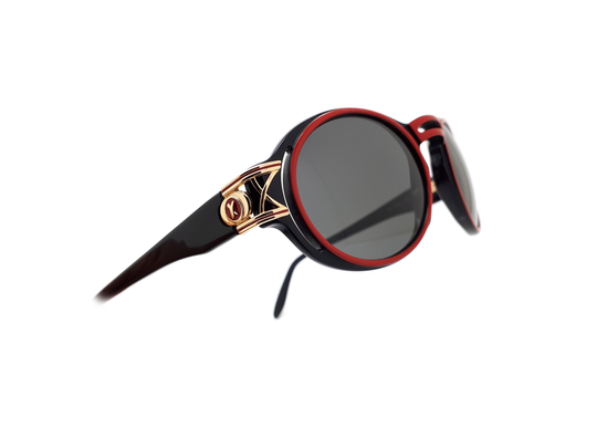 Vintage Paloma Picasso Mod 8801 290 90S Designer Sunglasses // 1990S Nos Black