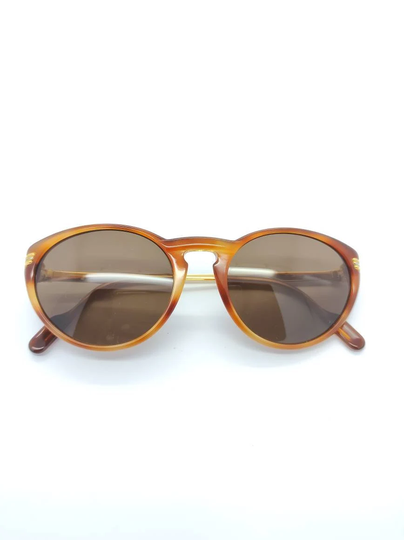 Vintage 90S Cartier Jasper Gold Sunglasses