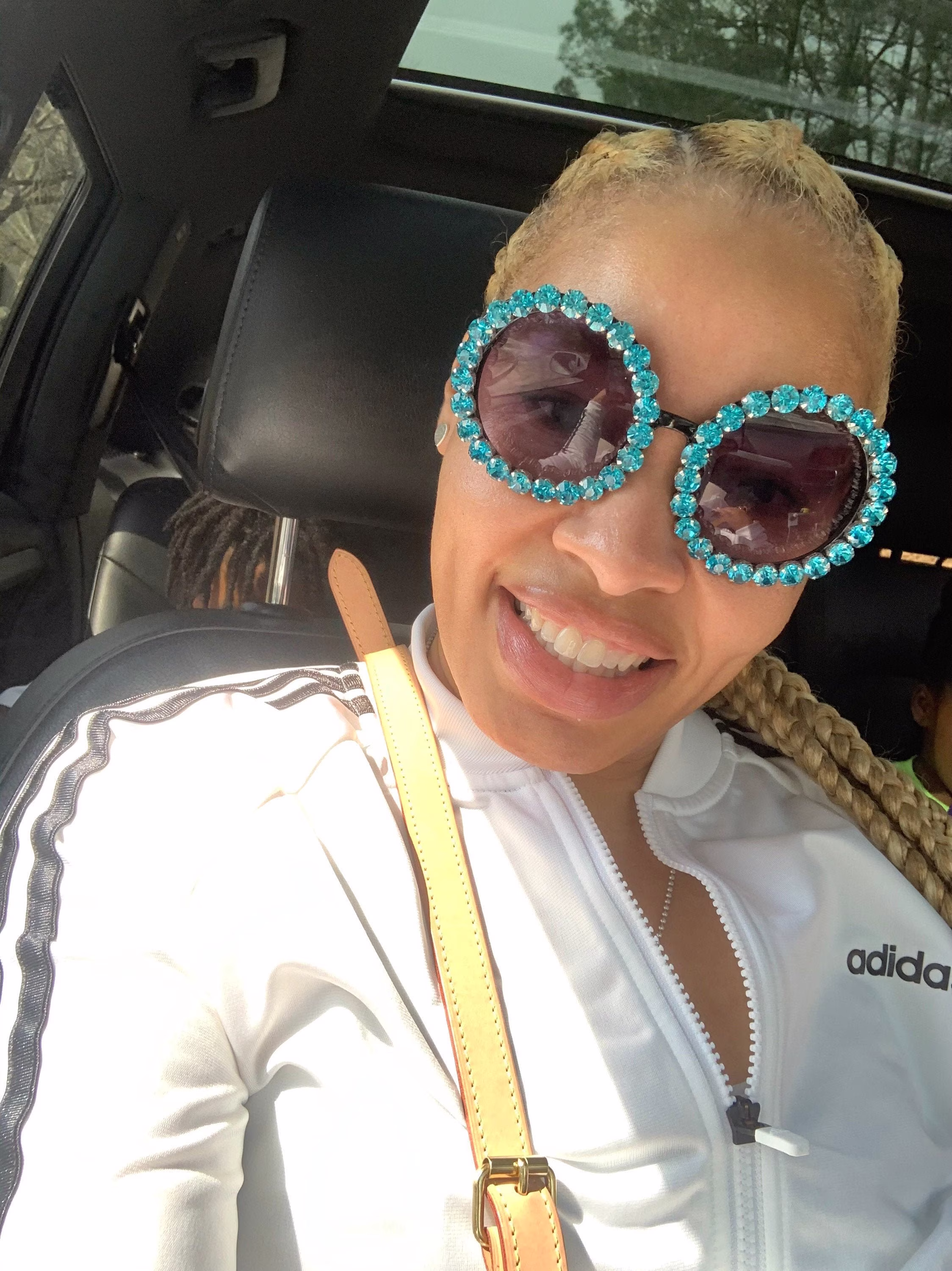 Bling Round Oversized Sunglasses