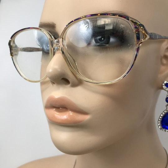 Vintage Chantelle Mod 623 Eyeglasses Glasses Frame Clear Square Used Eyeglass Frames Retro