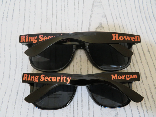 Ring Security Sunglasses, Wedding Bearer Sunglasses, Personalized Wedding Keepsake